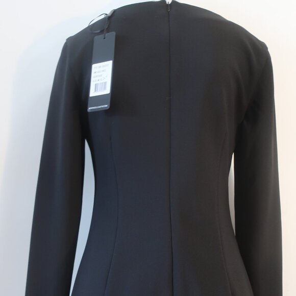 NWT Womens Elliatt Black Square Neck Alrles Mini Dress M - Picture 10 of 12